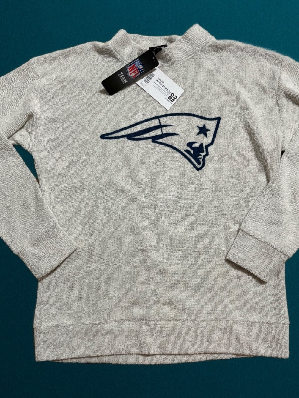 NEW NWT NFL New England Patriots Knit Crewneck Women’s Sweater Small